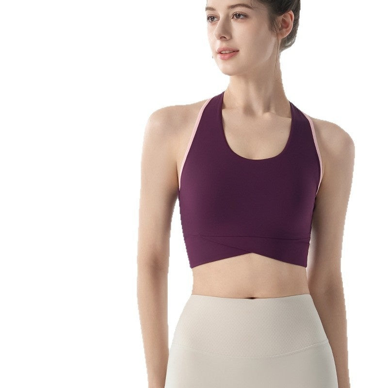 Yoga Top With Wide Shoulder Straps And A Secure Chest Pad