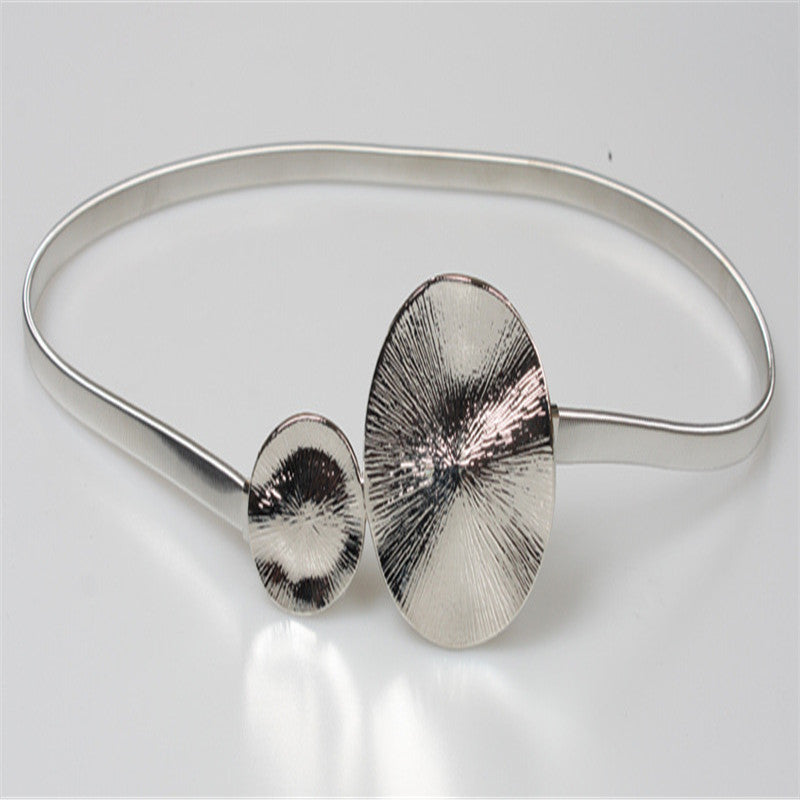 Metal spring waist chain