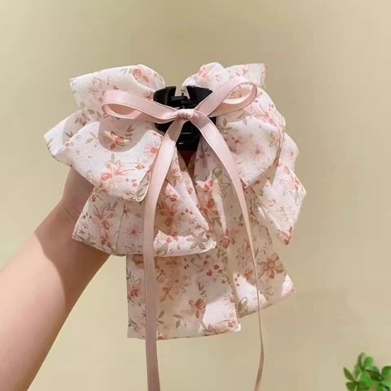 Super-fairy Floral Starry Bow Ribbon Grip High Sense