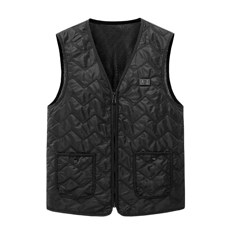 V-neck Heating Vest Carbon Fiber Electric Heating Vest