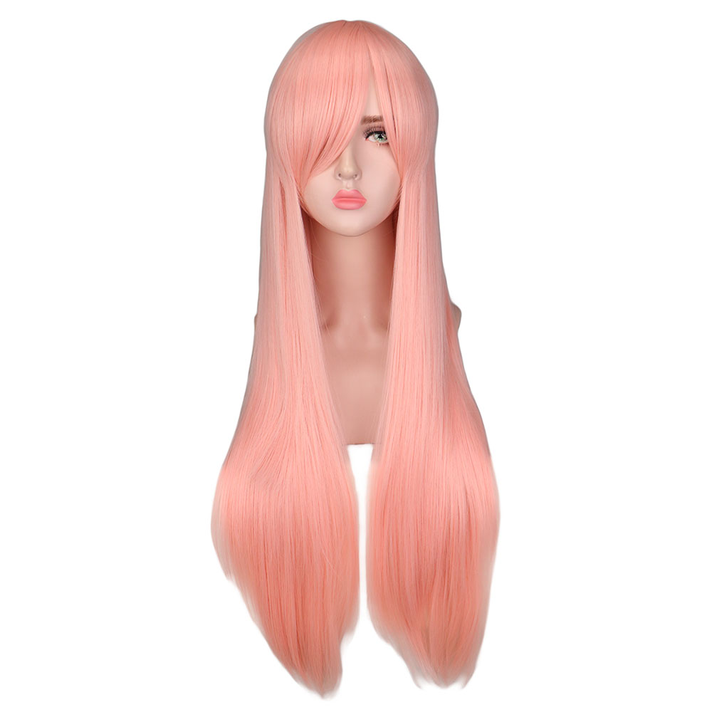 Long Straight Hair Wig Tape Mesh Matte Headgear