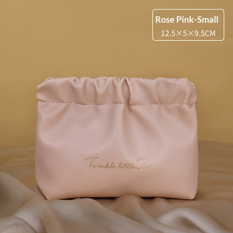 Large-capacity Cosmetic Bag With Dual Zippers