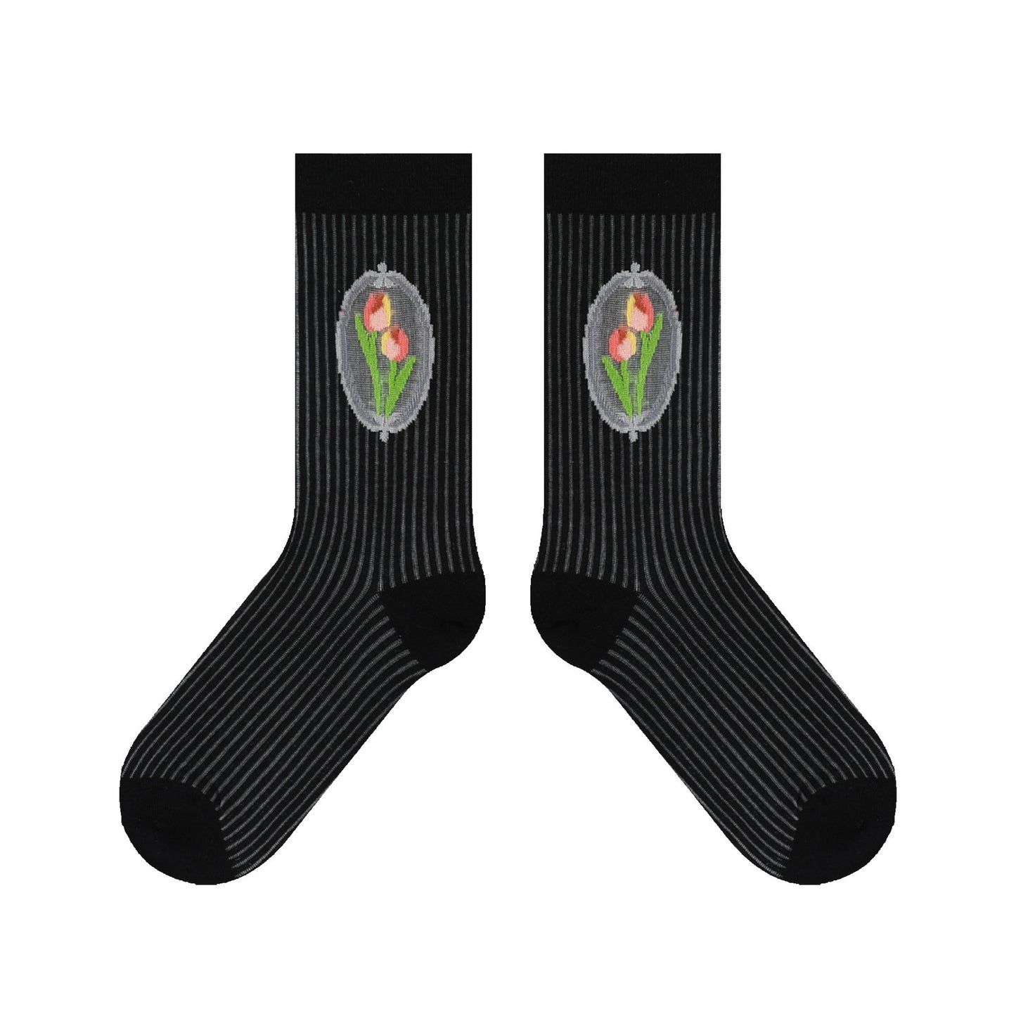 Retro Fashion Patterned Stockings Thin