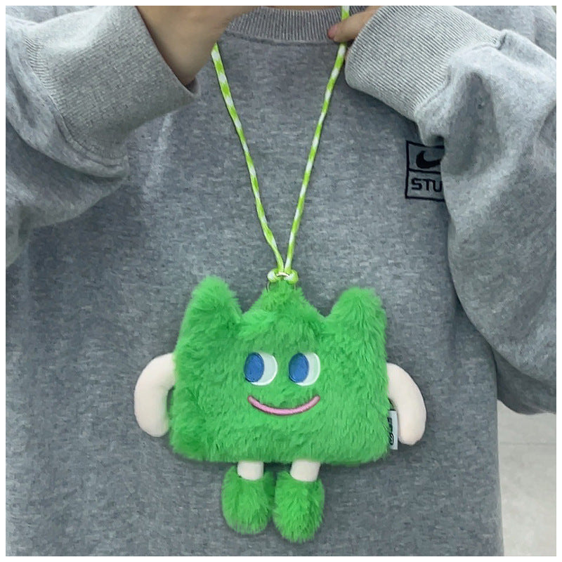 Emotional Straw  Mobile Phone Bag Cute Plush Crossbody Bag Female