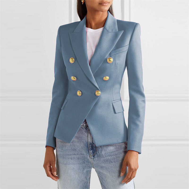 Solid-color Fashionable Casual Suit Jacket