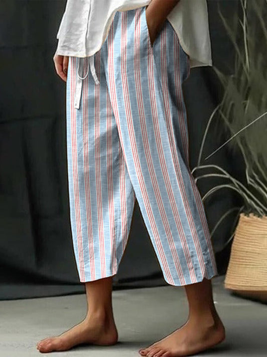 Lady Temperament Leisure 3D Digital Printed Pants