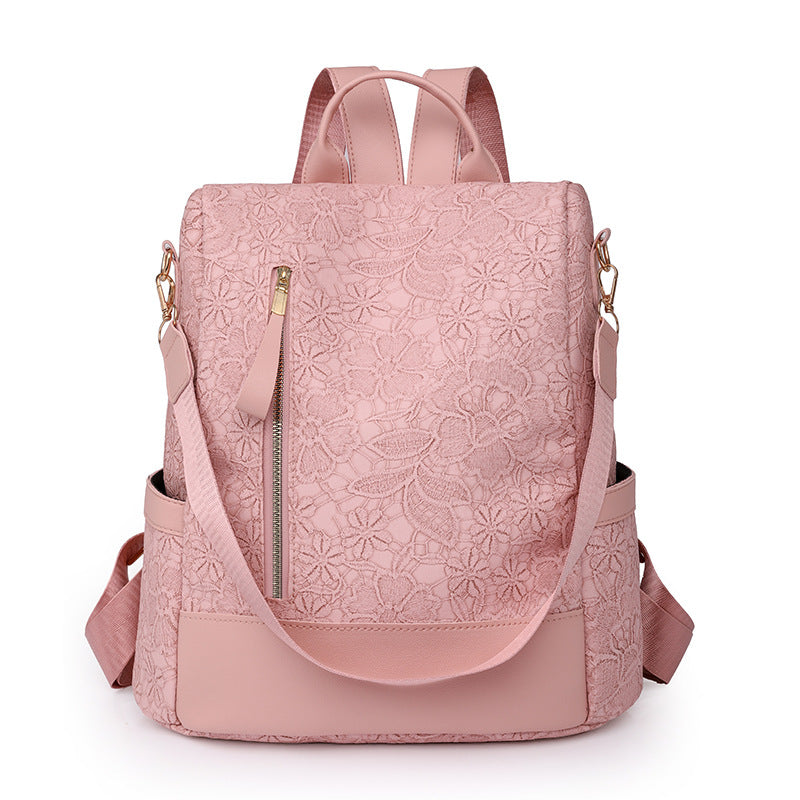 Women's Casual Backpack With Soft Texture