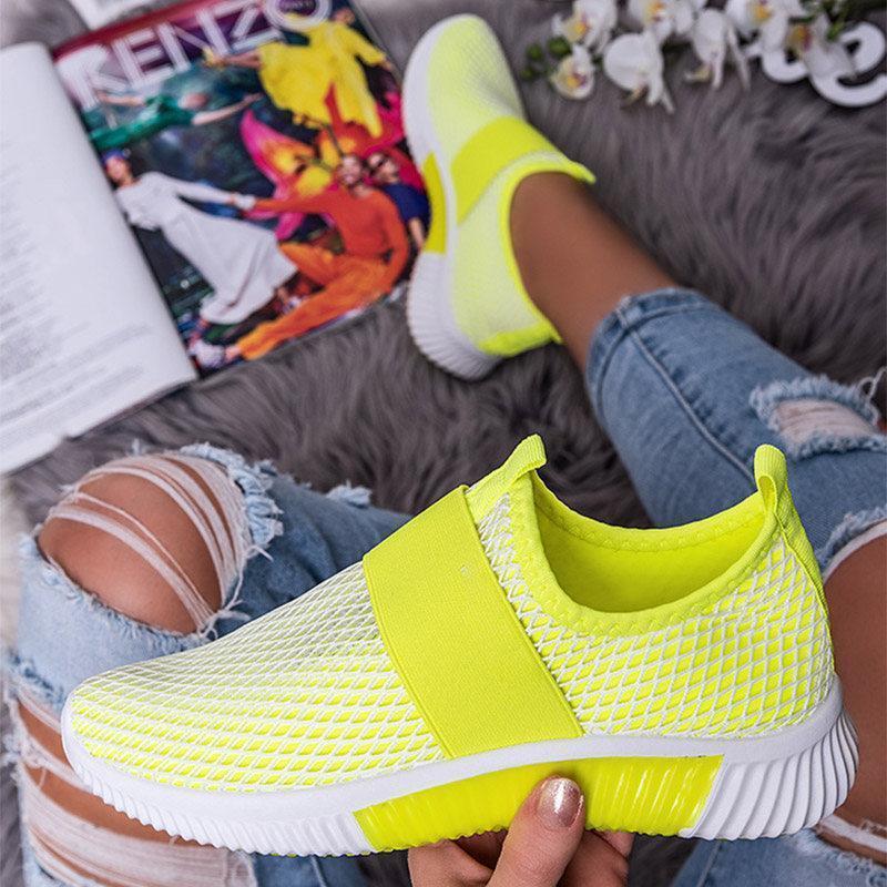 Lightweight Flying Mesh Round Toe Casual Women's Single Shoes