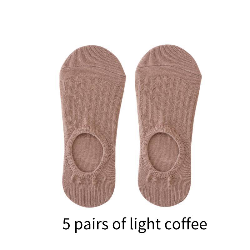 Women's Solid Color Mesh Invisible Socks