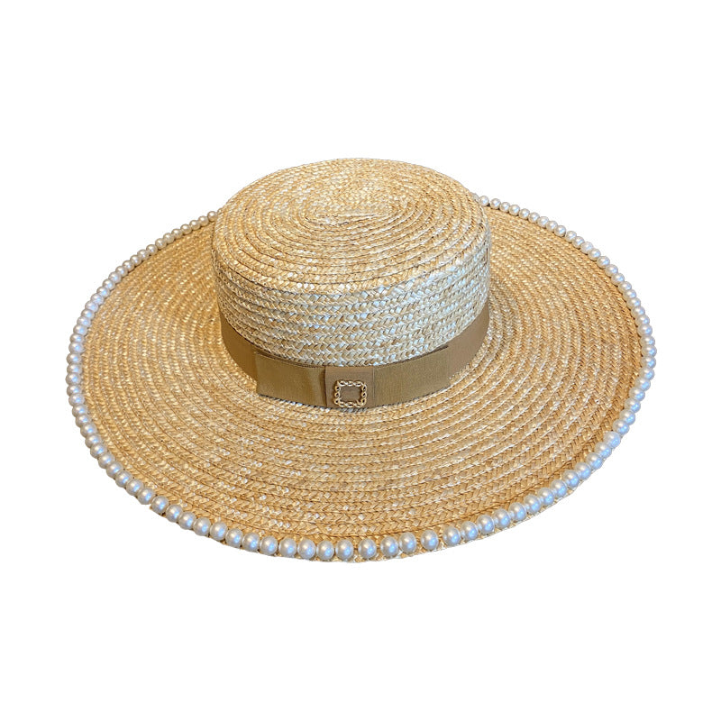 Pearl Element Natural Straw Big Brim
