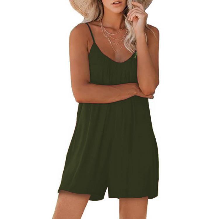Women's Jumpsuit Casual Sleeveless Loose Straps