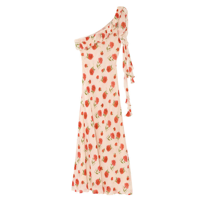 Crossbody Ribbon Retro French Elegant Romantic Rose Dress