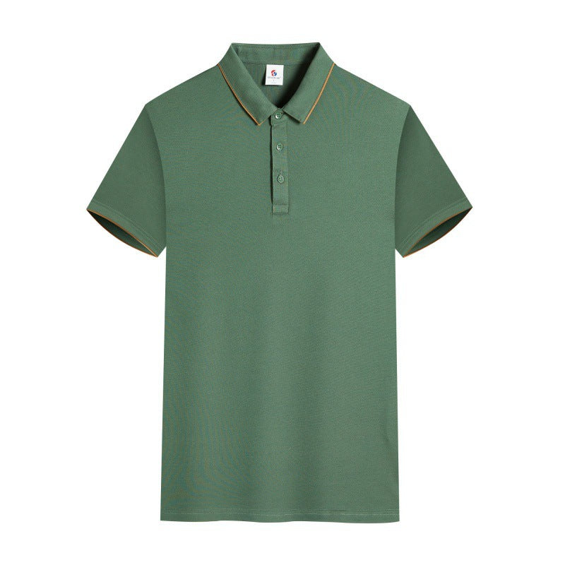 Men's And Women's Same Style Short Sleeve Work Clothes Youth Lapel T-shirt