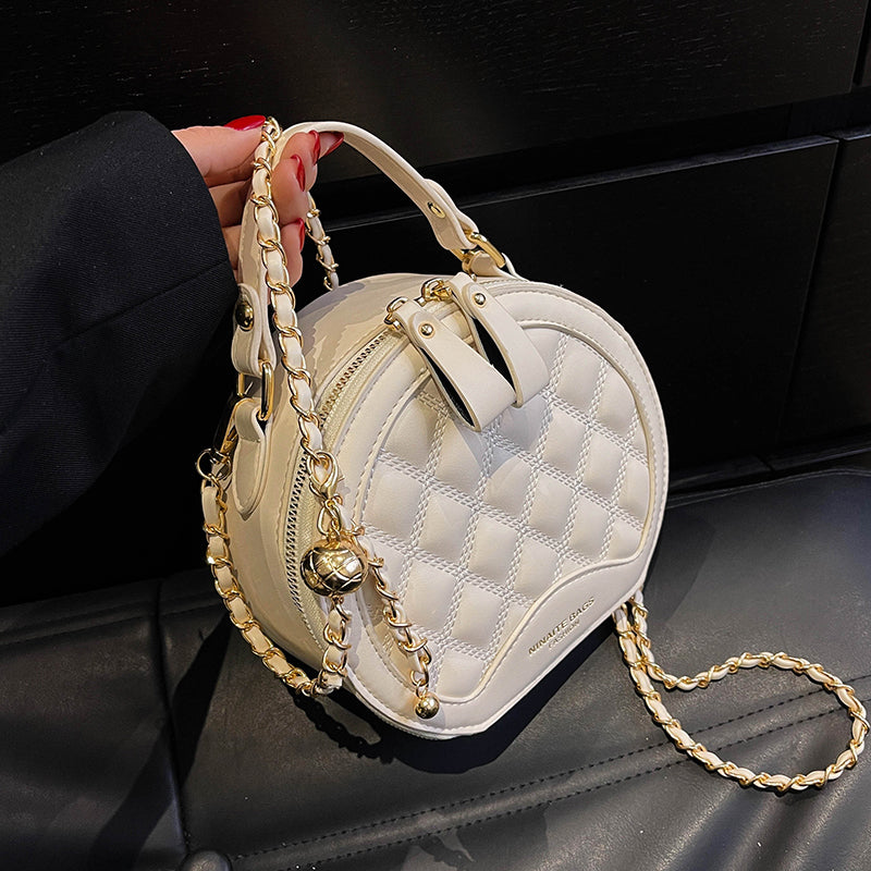 Fashionable High Quality Lingge Little  Portable One Shoulder Messenger Bag