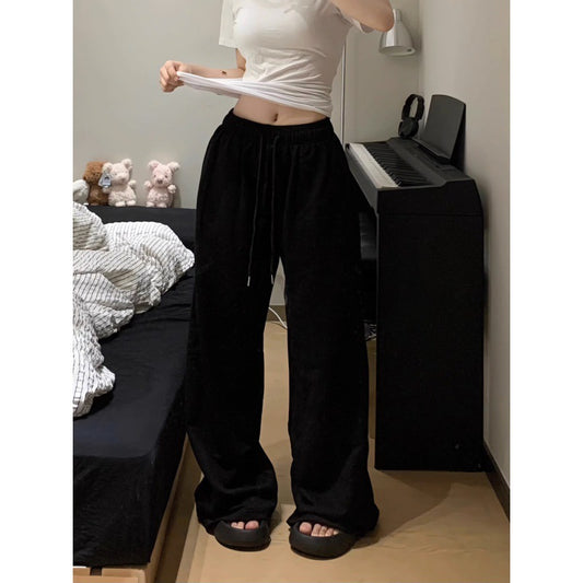 American-style Lazy Low Waist Casual Sports Pants