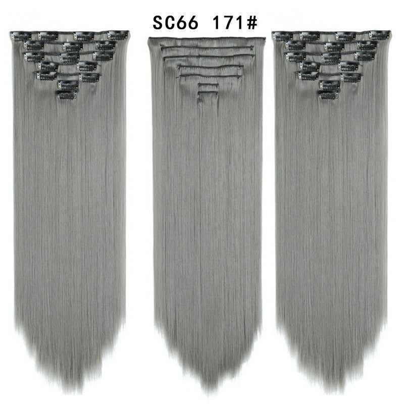 16 Card Seven-piece Hairpiece Clip Wig Beauty Chemical Fiber Wig Set Hair Extension