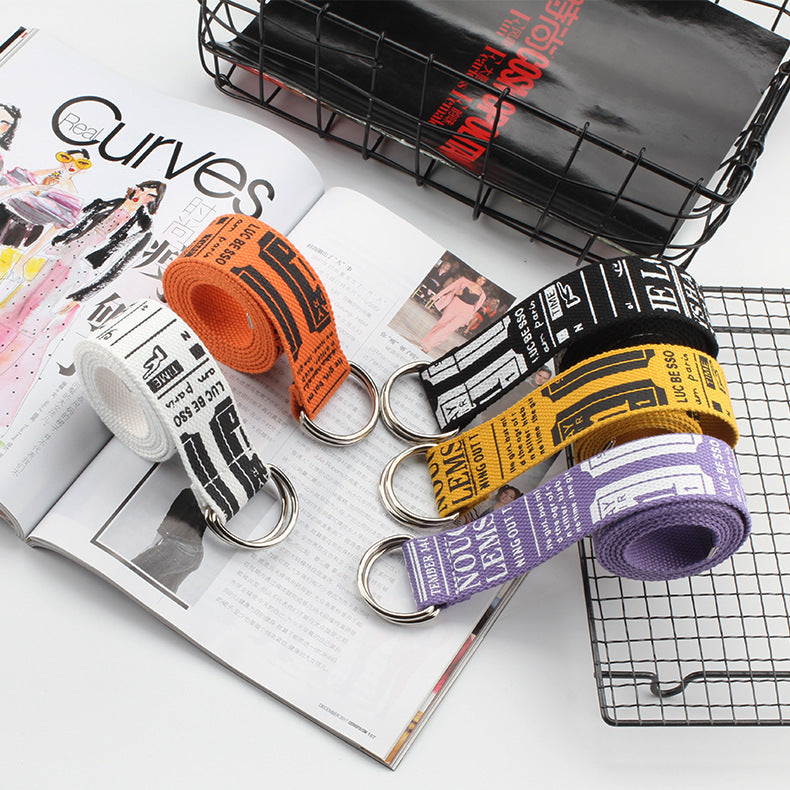 Student canvas belt