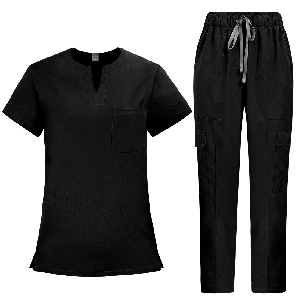 Simple Straight-cut Hand-washing Suit For Nurses