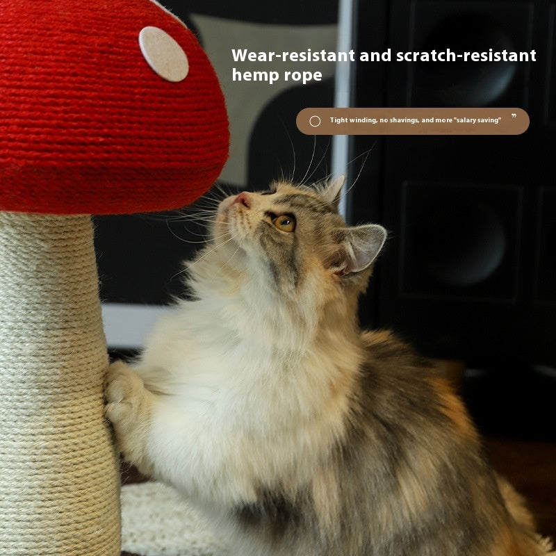 Cat Climbing Frame Mushroom Sisal Cat Scratch Board No Dandruff