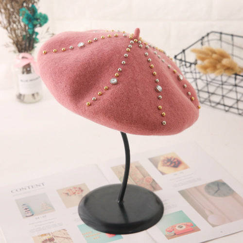 Women's Woolen Elegant Beret Versatile