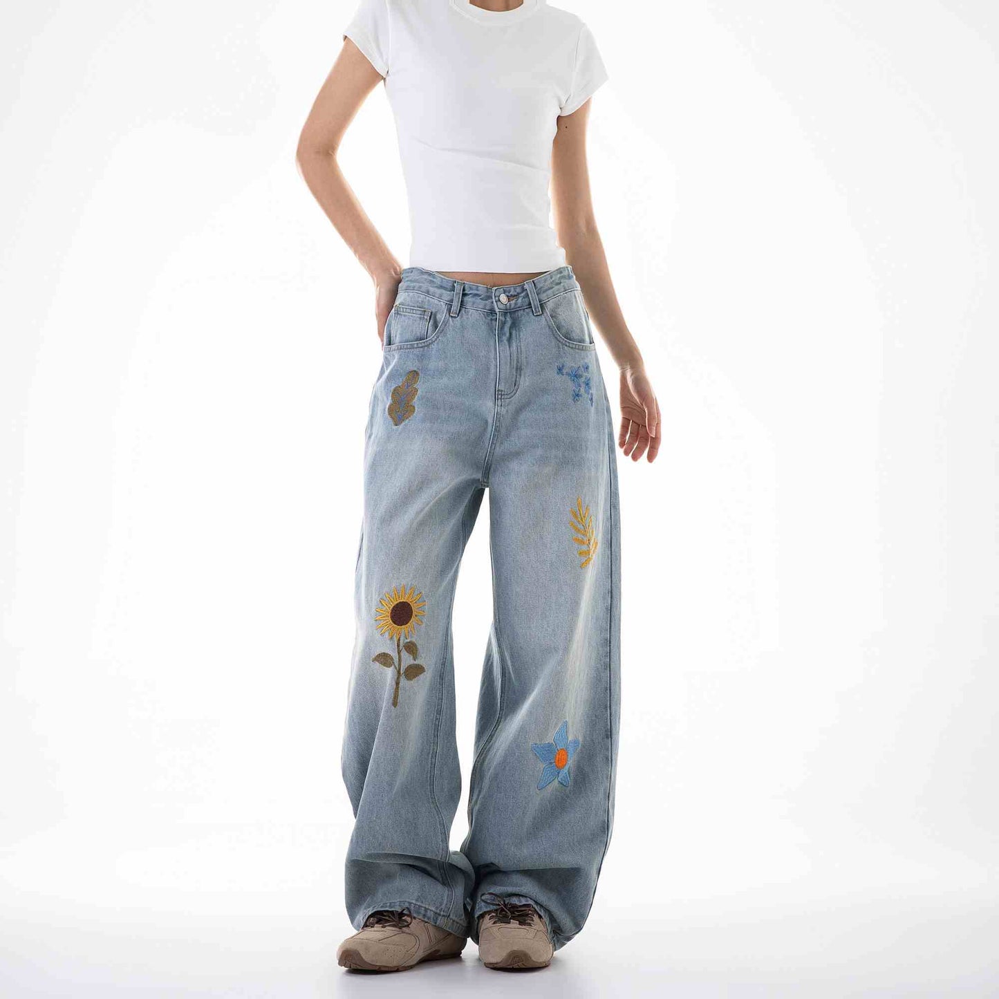 Spring New Casual Loose Wide-leg Pants