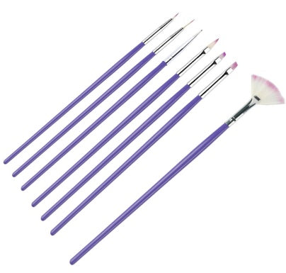Manicure tool crystal engraved phototherapy pen Painted drawing line gradient point flower pen