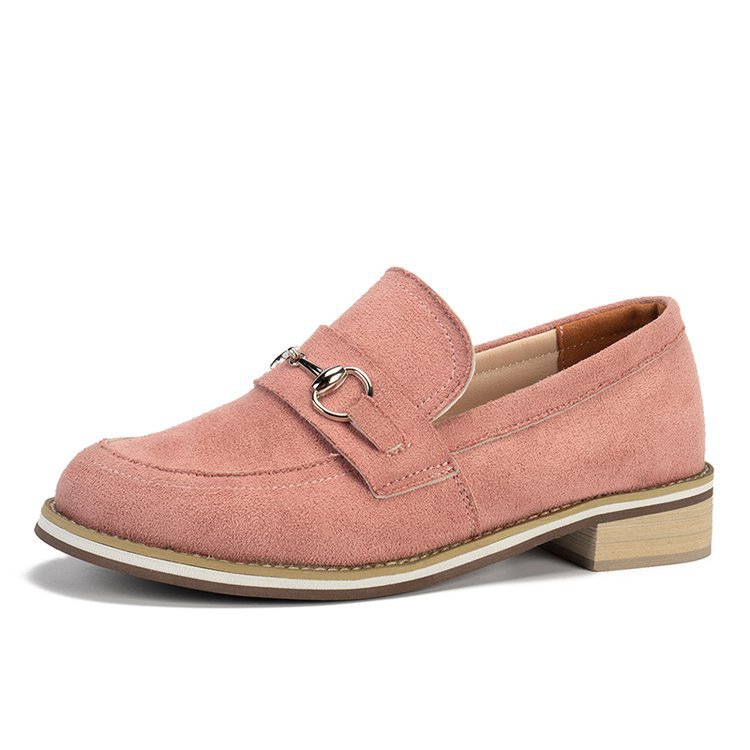 Koreansk-inspirerede lave slip-on sko med rund snude til kvinder