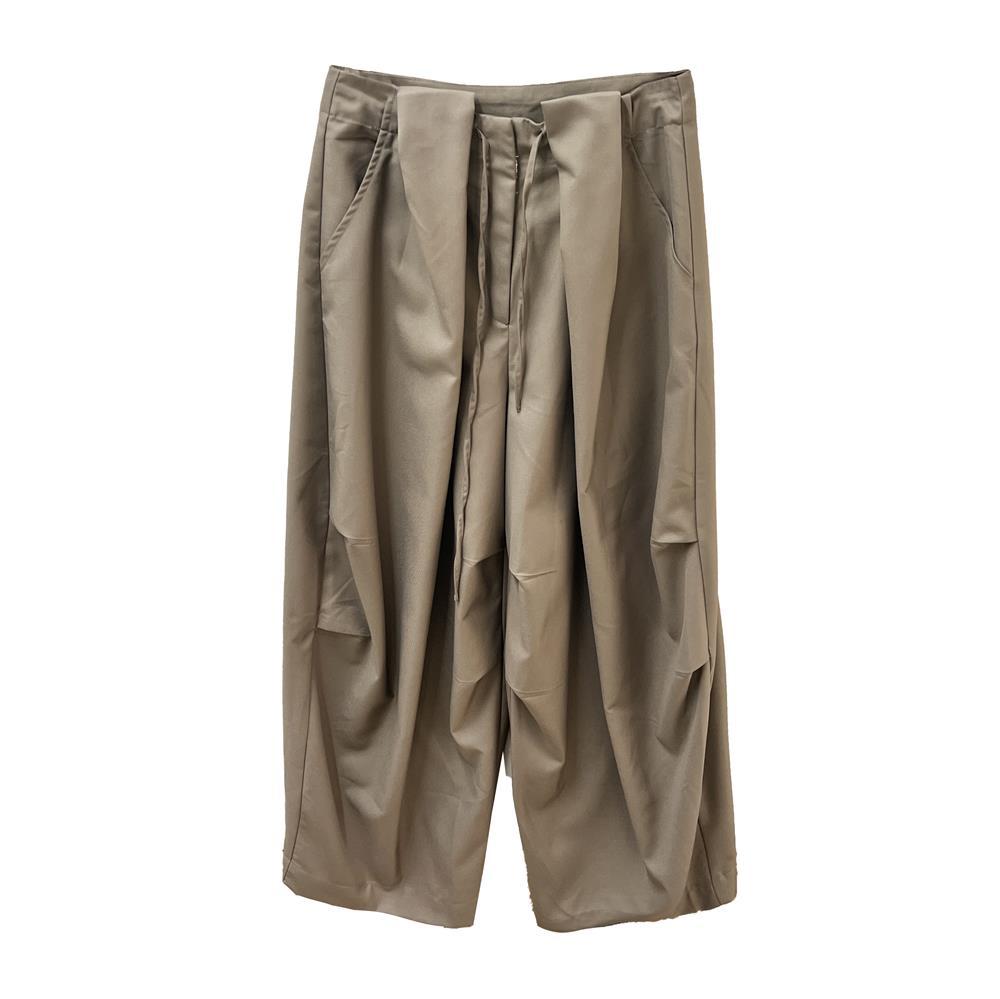 Chic Pleated Wide-leg Pants For Women Summer Style Relaxed Fit