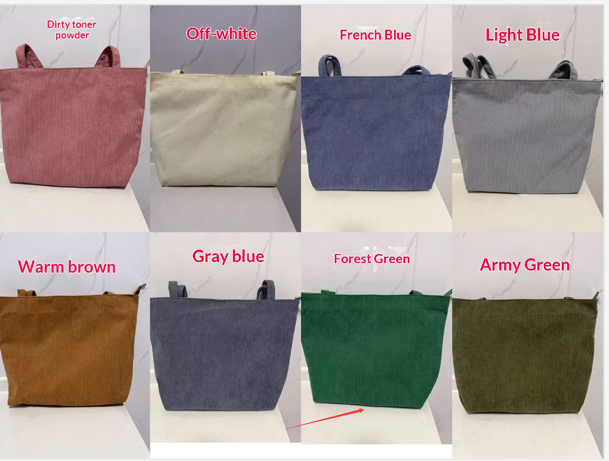 Fashionable, Trendy, And Minimalist Corduroy Casual Womens Handbag