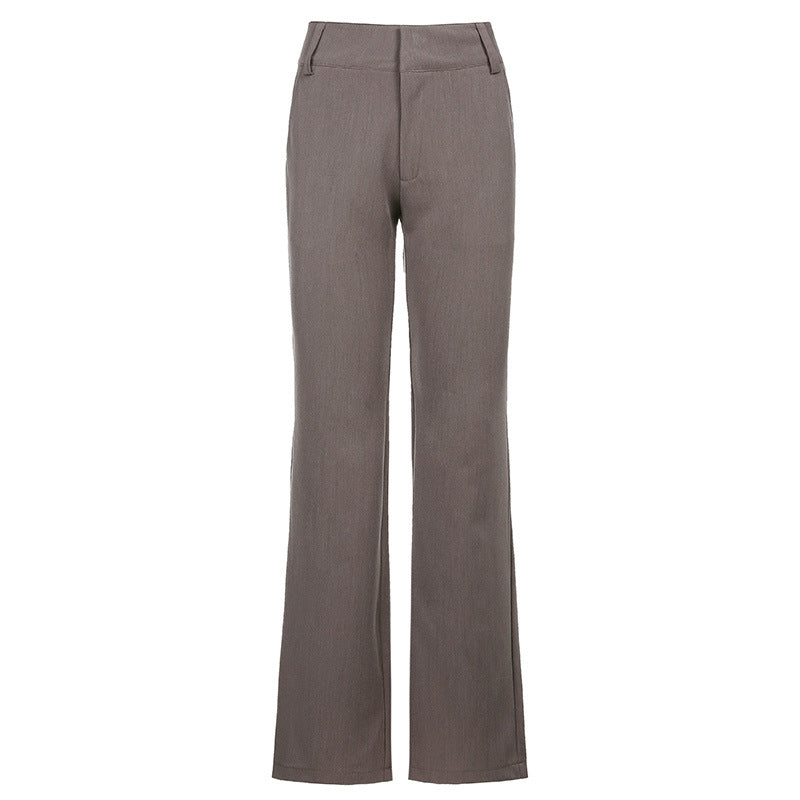 Fashion Women's Low Waist Micro Flared Casual Pants Women