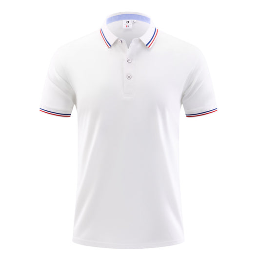 Summer Ice Silk Polo Shirt Overalls