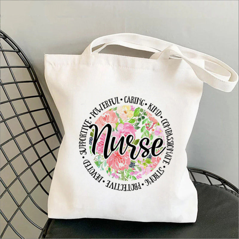 Nursing Printed Canvas Bag
