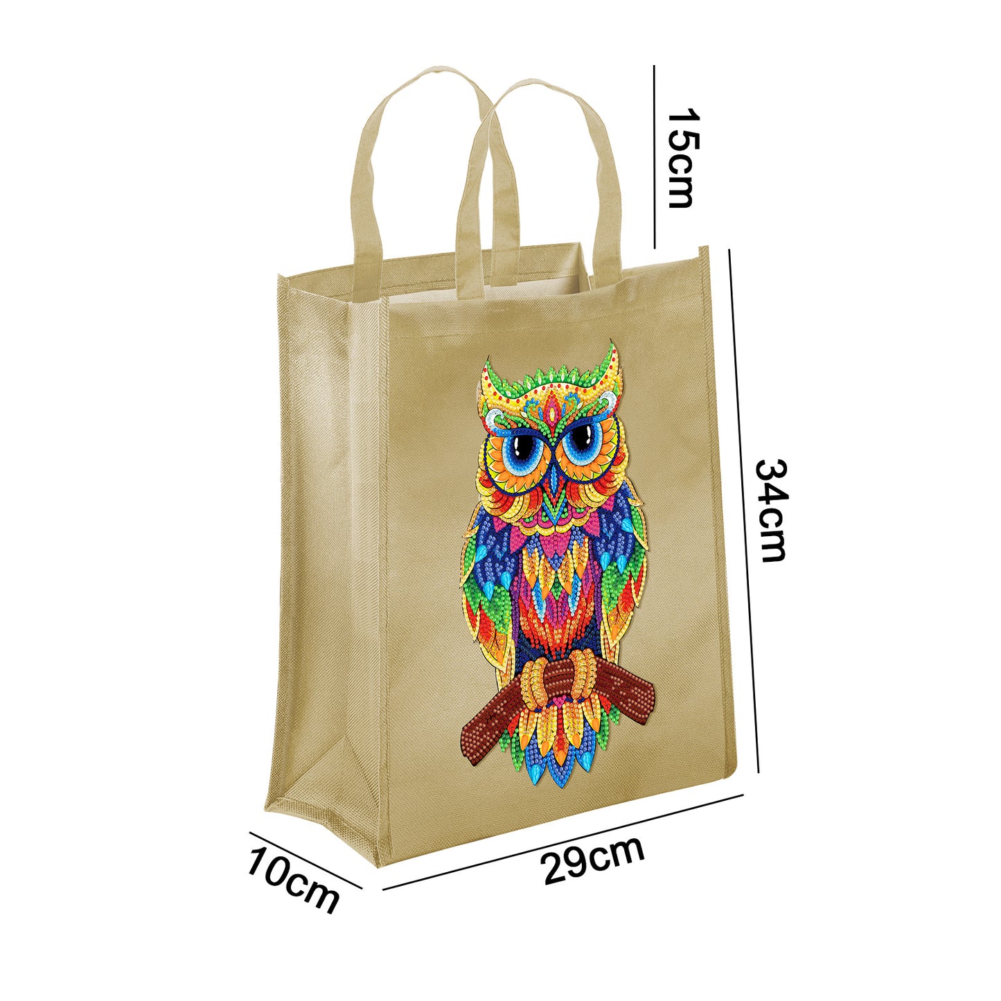 Diy Point Drill 5D Animal Flower Oxford Tote Bag