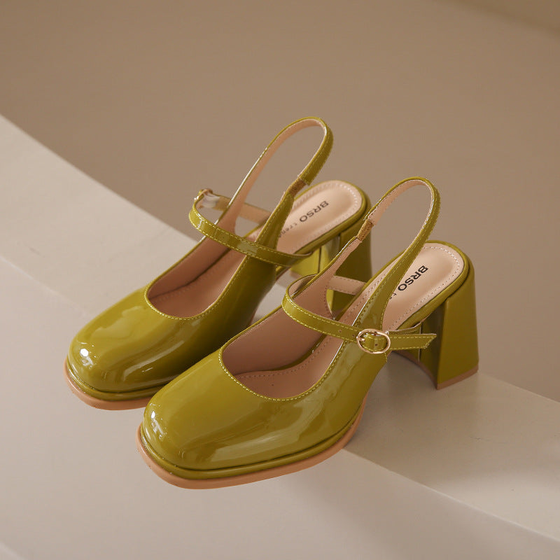 French Toe Cap New High Heel Sandals Women