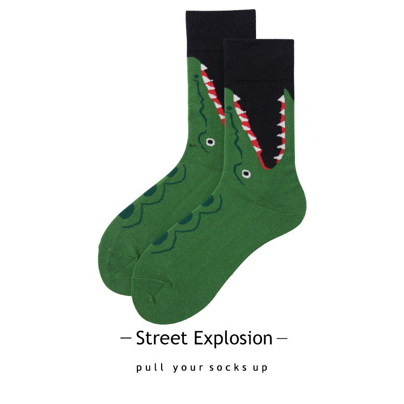 Cartoon Jacquard Sports Skate Socks