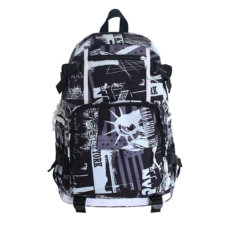 Graffiti High-capacity Backpack For Middle School Students