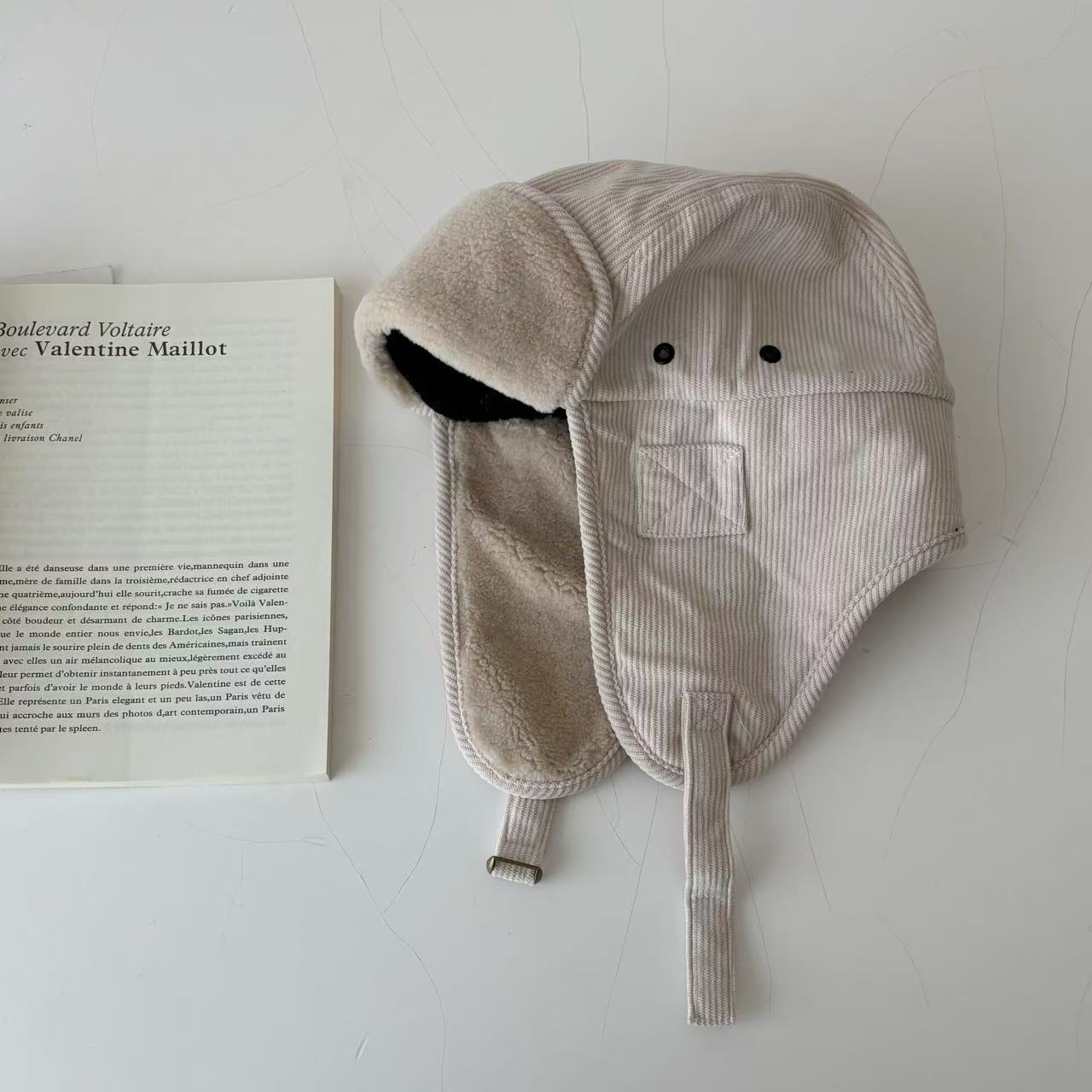 Fashion Personality Corduroy Earmuffs Hat Women