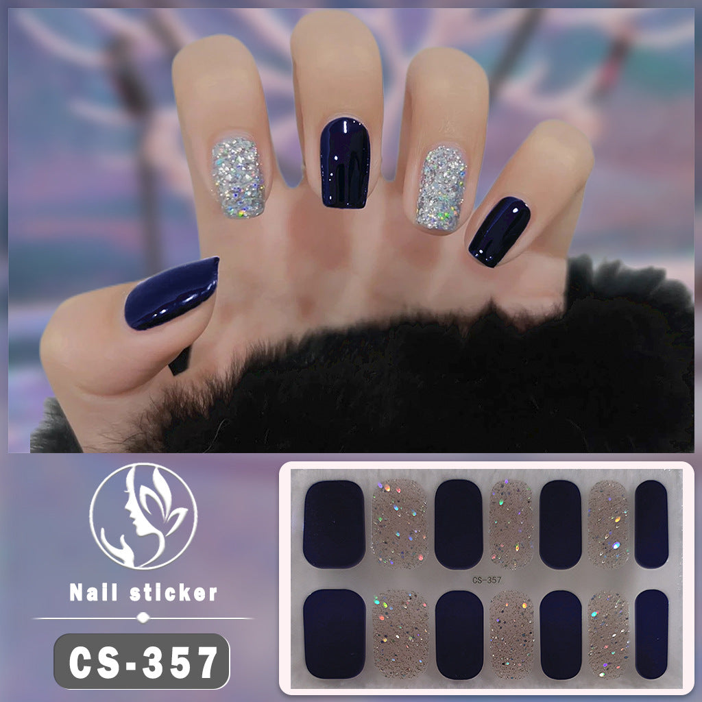 Waterproof Solid Color Nail Art Nail Shaped Piece