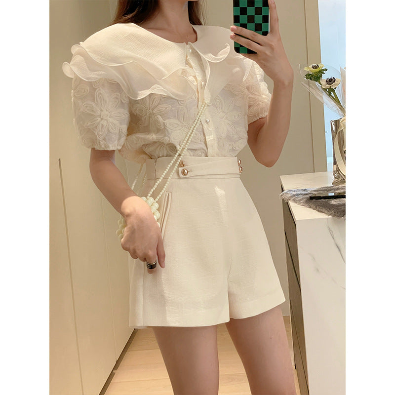 High Waist Slim Loose Trousers Straight Leg Wide Leg Trousers