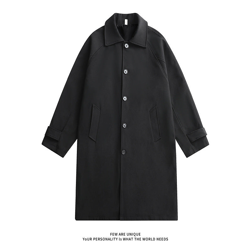 Fashionable Coat, American, British, Retro And Simple Mid-length