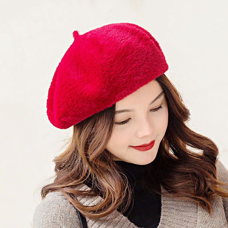 Women's Fashion Mink Hair Beret Leisure
