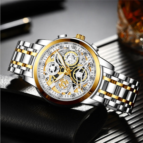 Waterproof men's quartz watch