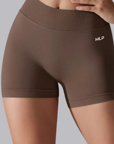 High Waist Knit Hip Raise Fitness Pants Tight Yoga Shorts