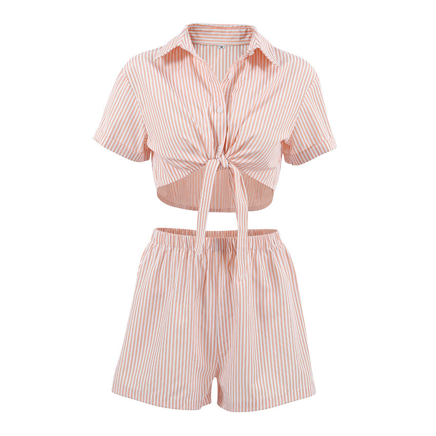 Fashionable Breathable Lightweight Loose-fitting Womens Two-piece Pajama Set