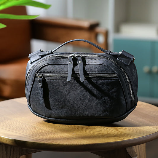 Herre Retro Casual Skulder Crossbody Taske i Læder