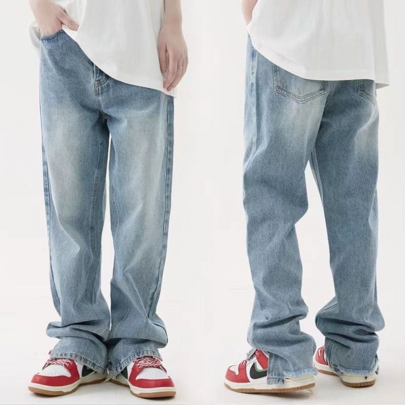 Ti Tre Rækker Stegt Gade Retro Deformation Lidt Flared Jeans