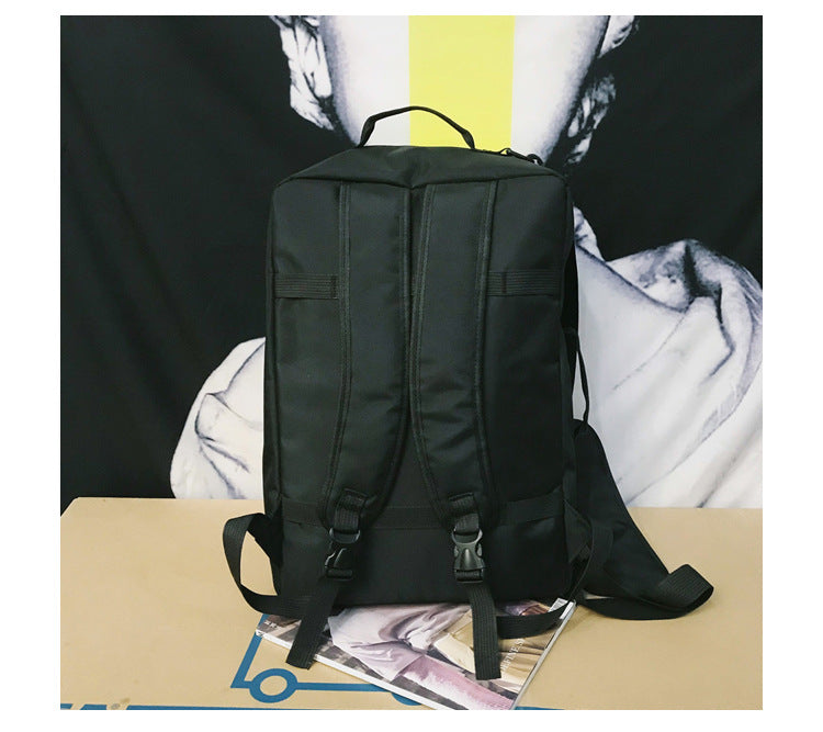 Multi-functional Retro Portable Crossbody Solid Color Reflective Backpack