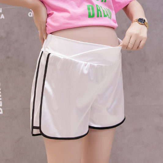Low-Waist Belly Lift Stretch Bottoming Pants Maternity Wear
