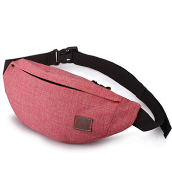 Taljetaske til mænd, udendørs fritid, bryst, bryst, vandtæt, vandtæt og slidstærk taljetaske til kvinder, én skulder, én skulder og én skulderrem