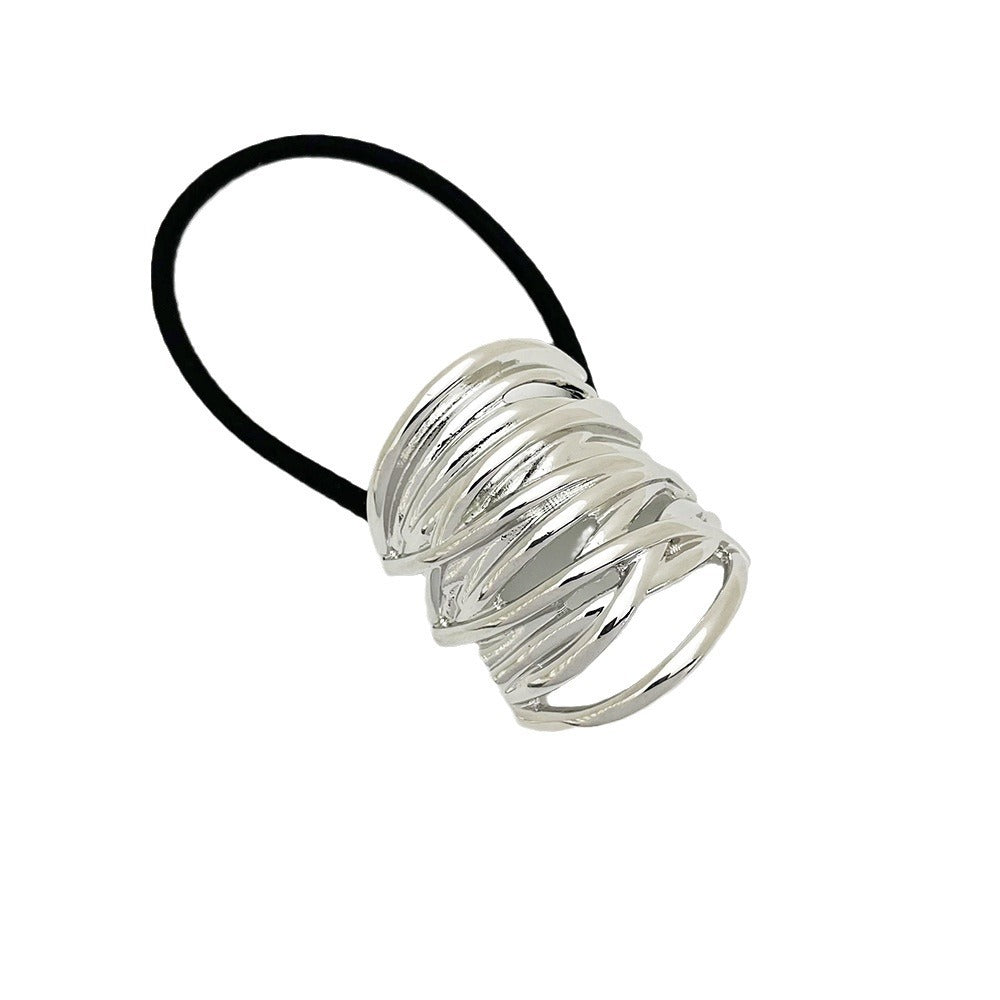 Metal Hair Accessories Hair Rope Cold Wind Ponytail Head Rope High Sense